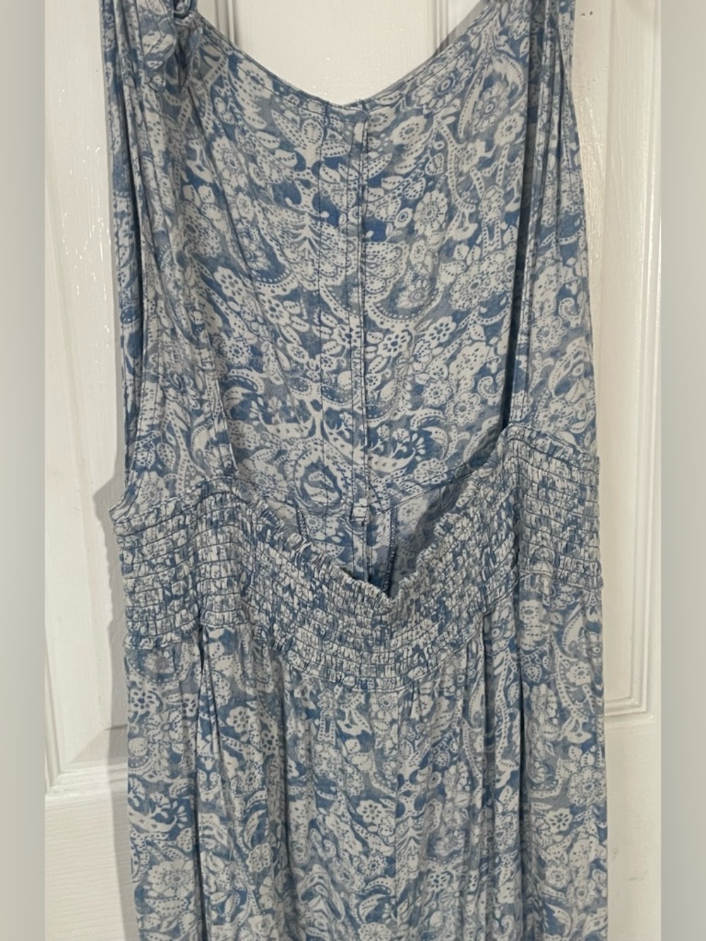 Free People Jumpsuit Romper Women’s Large Boho Lightweight Blue Floral Festival - Picture 4 of 10